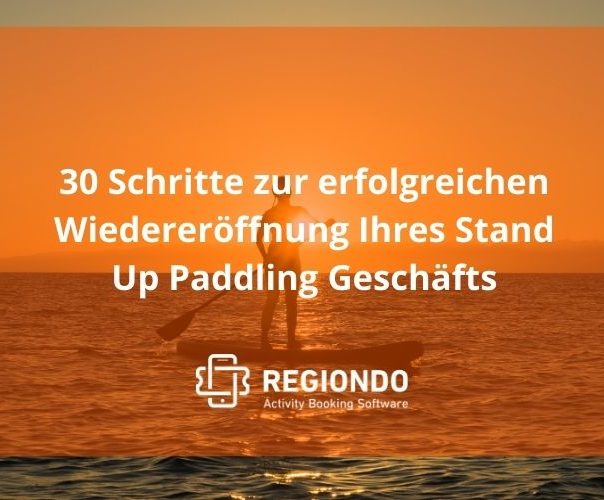 Sonnenuntergang meer Stand up Paddeling