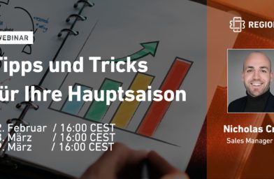 Kostenloses Online-Seminar : Tipps und Tricks für Ihre bevorstehende Hauptsaison!