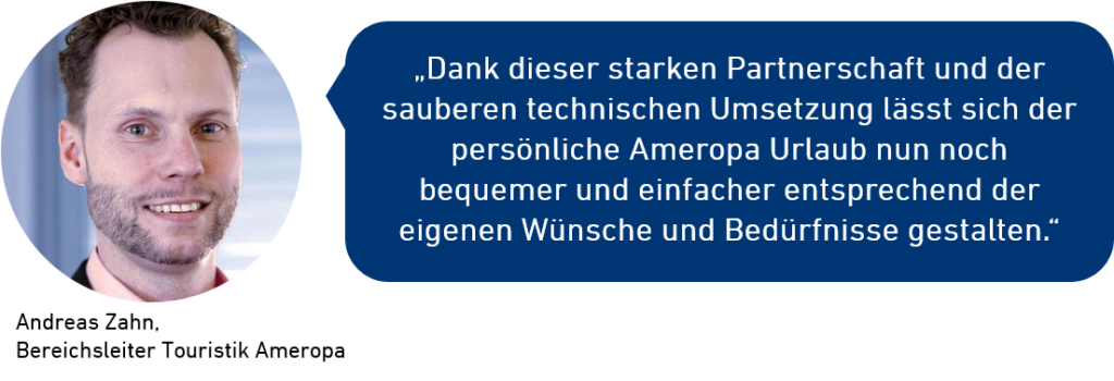 Der Bereichsleiter Touristik bei Ameropa hebt vor allem die technische Seite von Regiondo hervor